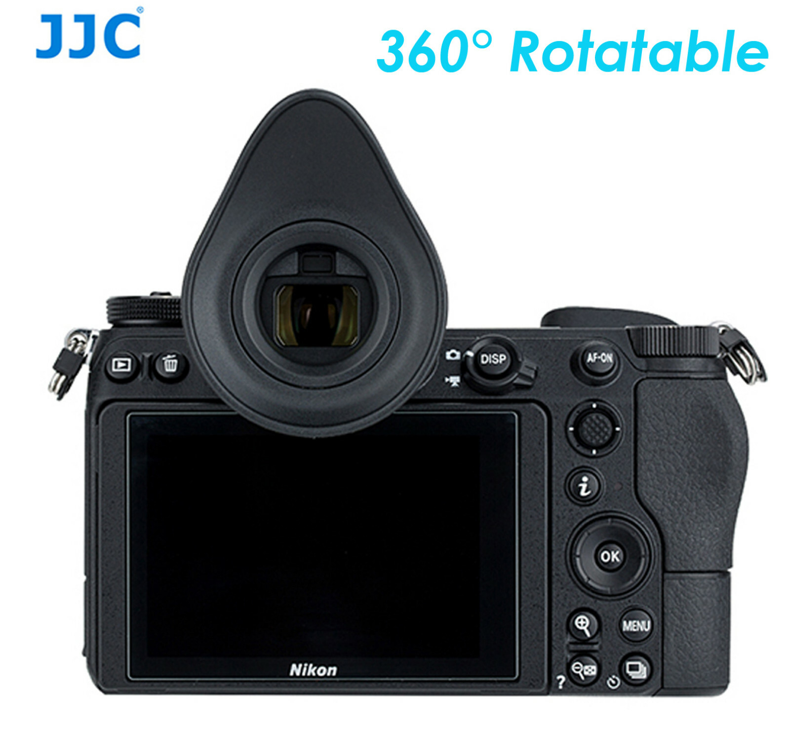 JJC Tempered Glass LCD Protector + Ergo Large Eyecup for Nikon Z6 Z7 Z6II Z7II