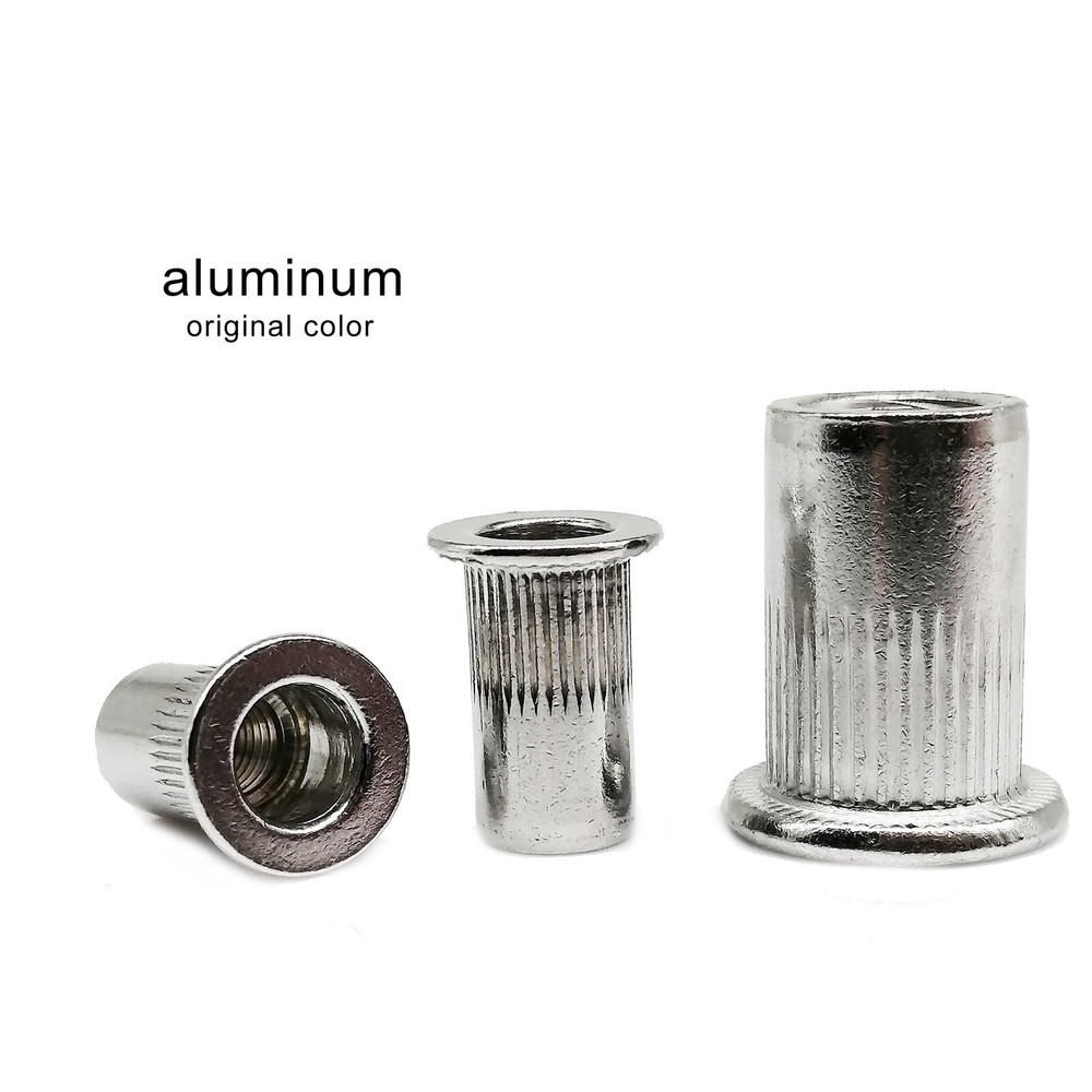 M3 M4 M5 M6 M8 M10M12 Flat Head Threaded Binding Rivet Nut Insert Rivnut Nutsert