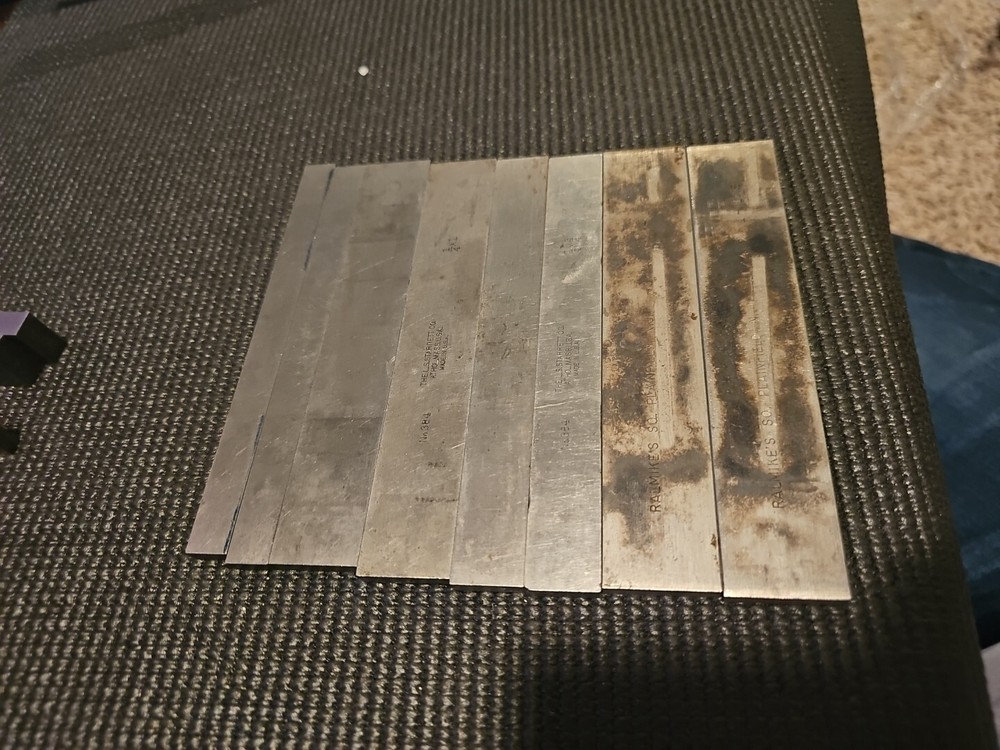 Starrett Taft Pierce Parallels Pair Set 6"L Different Sizes