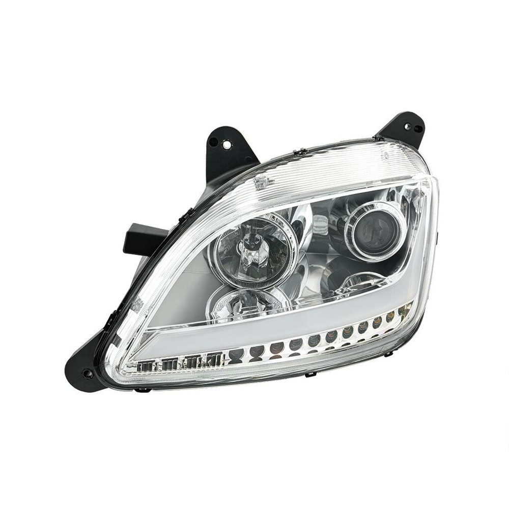 LED Position Headlight w/ Sequential Signal for Peterbilt 579/587-Chrome-Driver
