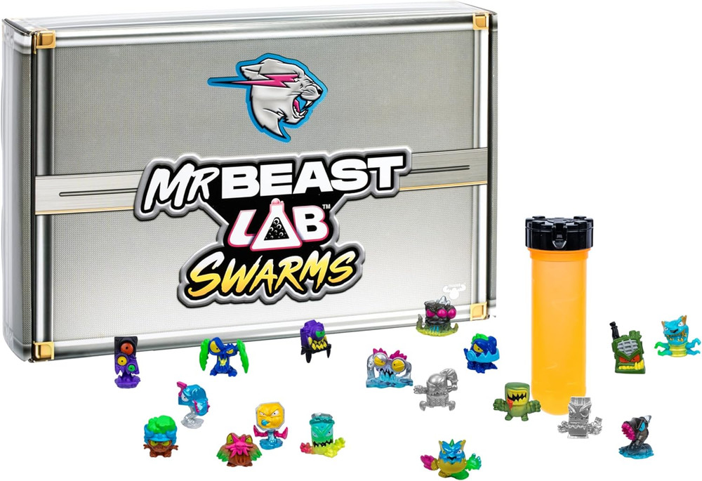 Swarms Series 2 Atomic Cash Case– 18-Pack Collectible Micro Beasts, Includes ...