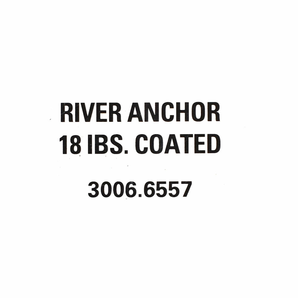 Extreme Max Boat River Anchor 3006.6557 | 18 LB Coated Black