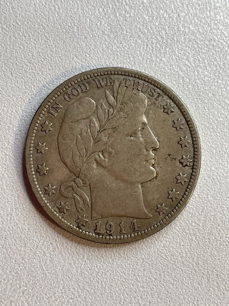 1914-S Barber Half Dollar VF