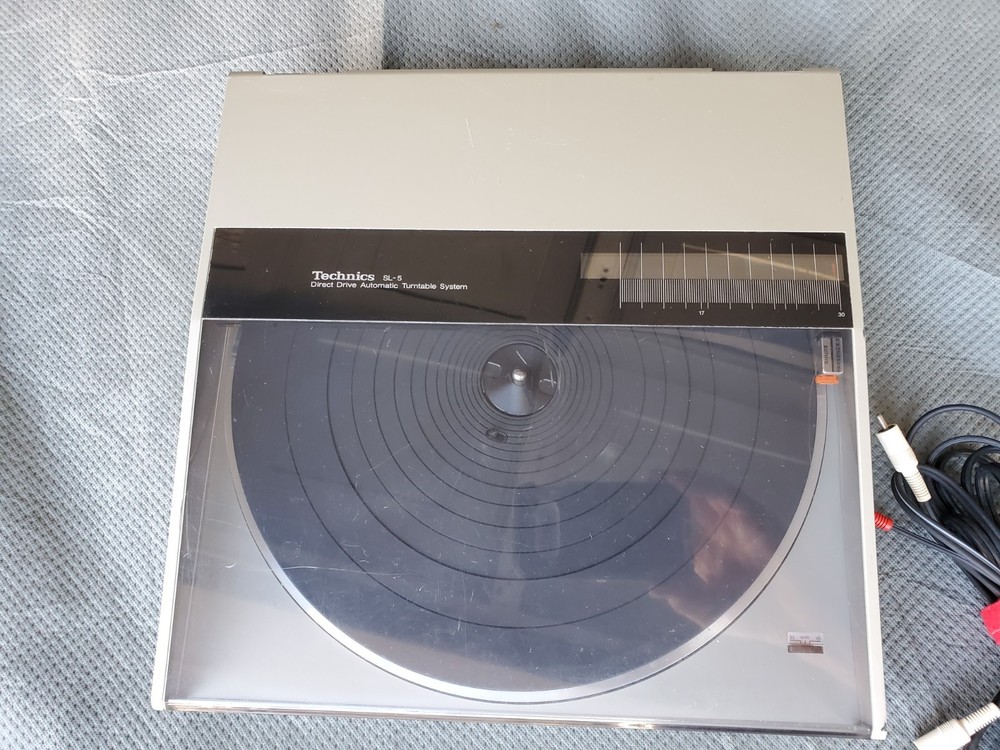 Technics SL-5 Direct Drive Automatic Turntable System Working See Video