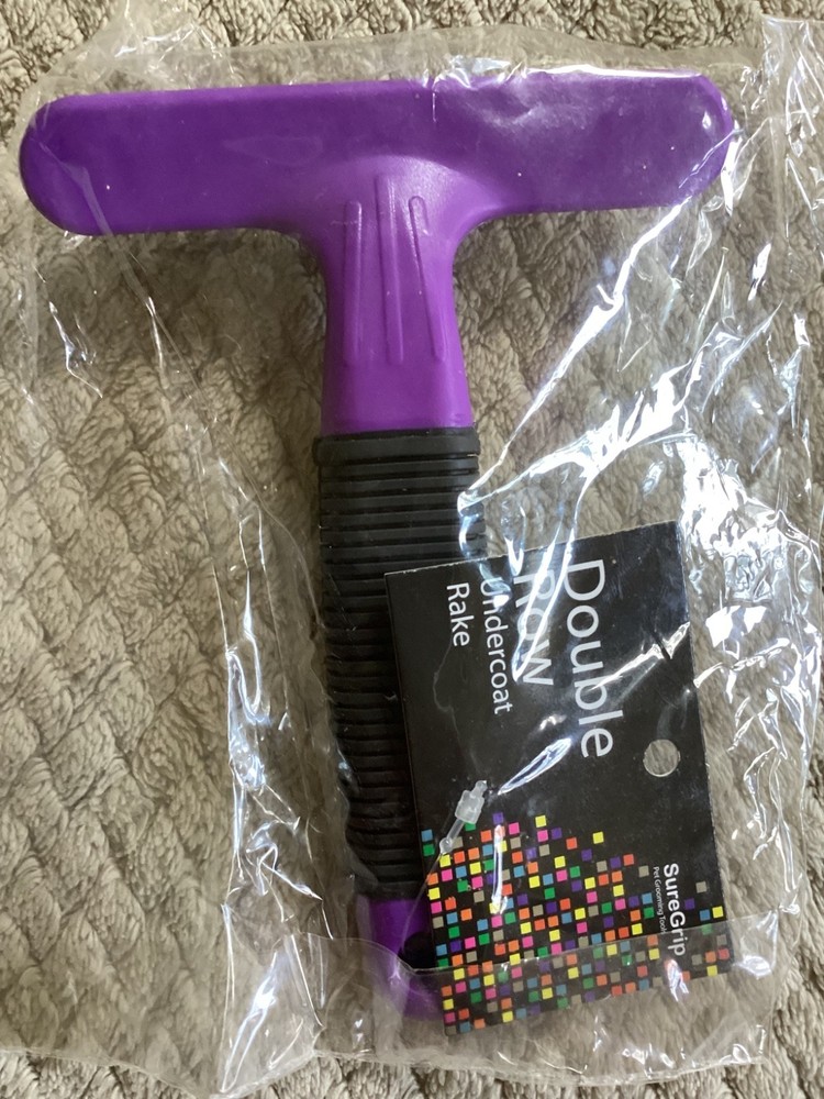 SureGrip Dog Double Row Undercoat Rake