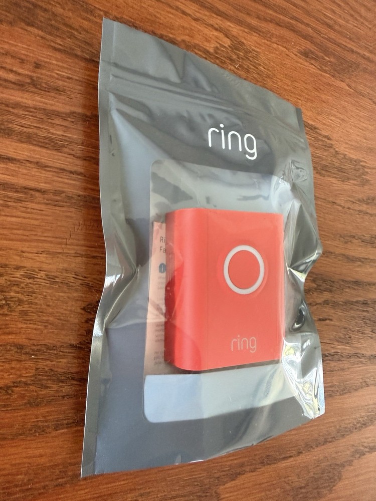(NEW) Ring Interchangeable Faceplate for Video Doorbell 13 Fire Cracker
