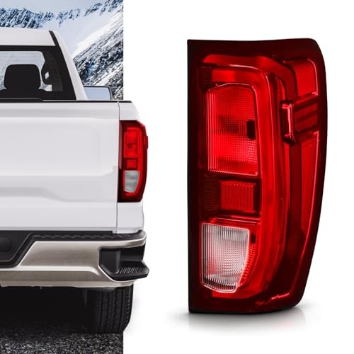 Tail Light Assembly Compatible with GMC Sierra Right/Passenger Halogen