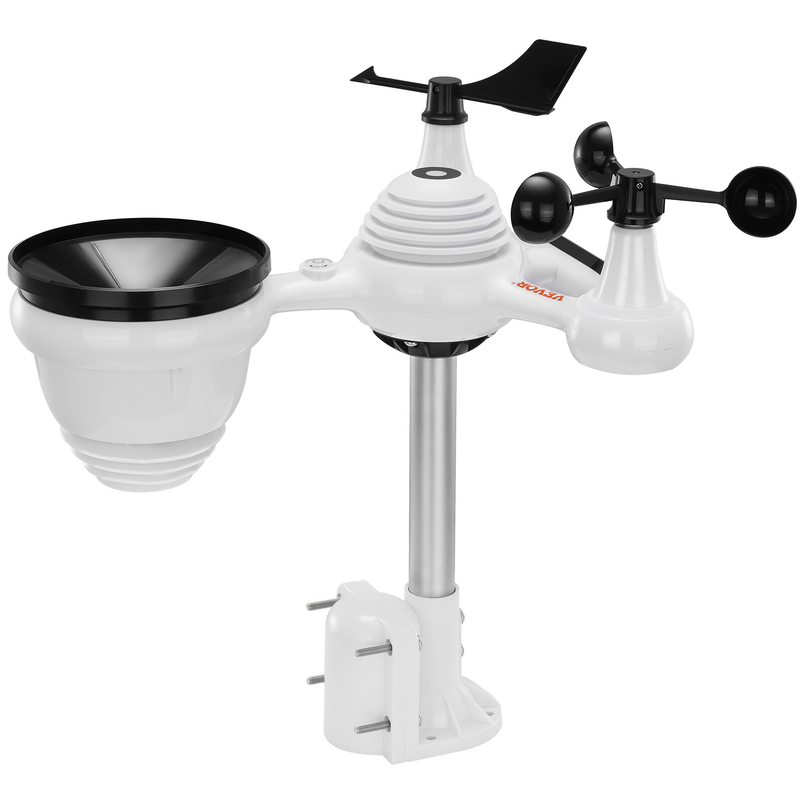 7-in-1 Wireless Weather Station 7.5 in Large Display for Indoor Outdoor