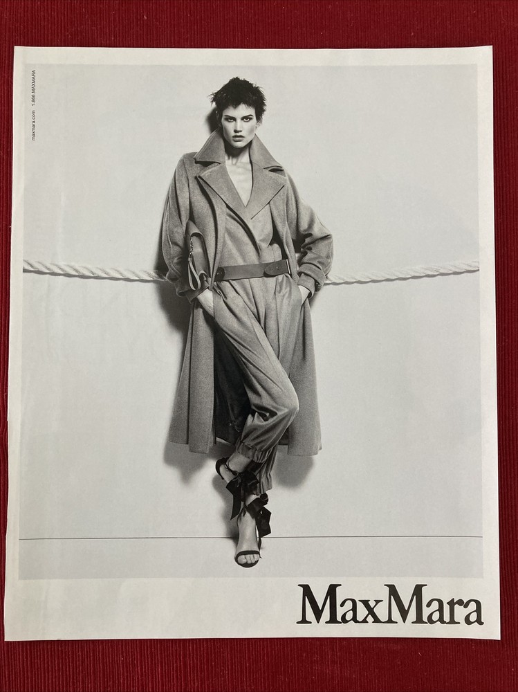 Model Saskia de Brauw for Maxmara 2012 Print Ad - Great to Frame!