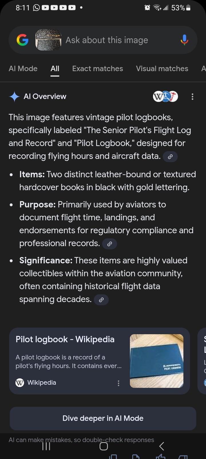 Senior Pilot’s Flight Logbook and Record plus Pilot Logbook and Pouch w/ Windows