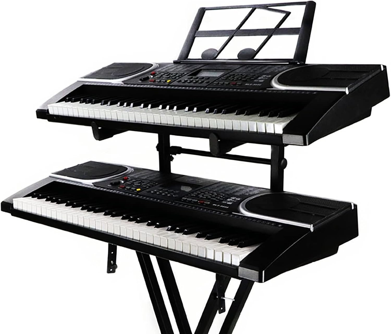 Professional Dual-Tier Keyboard Stand Attachment - Fits Most Keyboards 15-27"