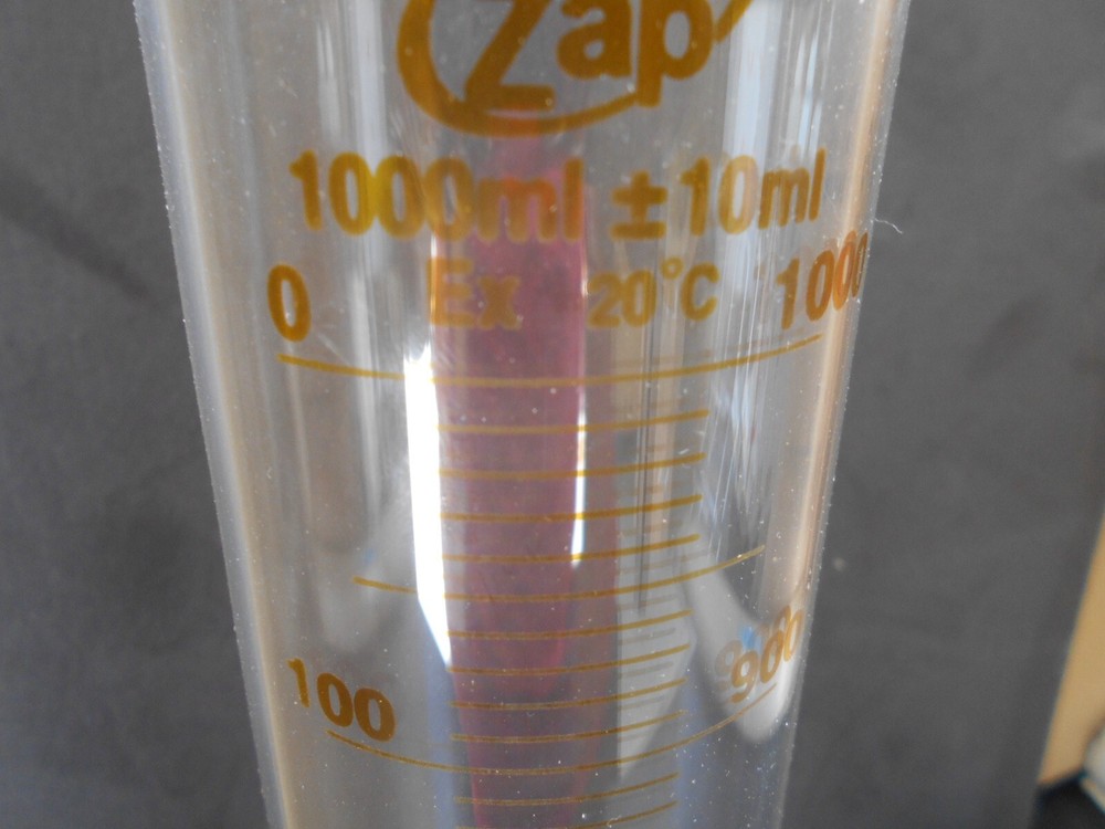 LAB ZAP 1000mL GRADUATED CYLINDER