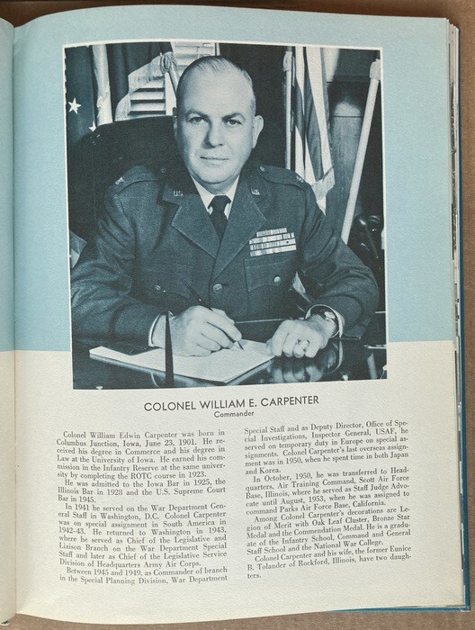 Parks Air Force Base 1955 Yearbook Dublin CA Flights 231 thru 238 Basic Training