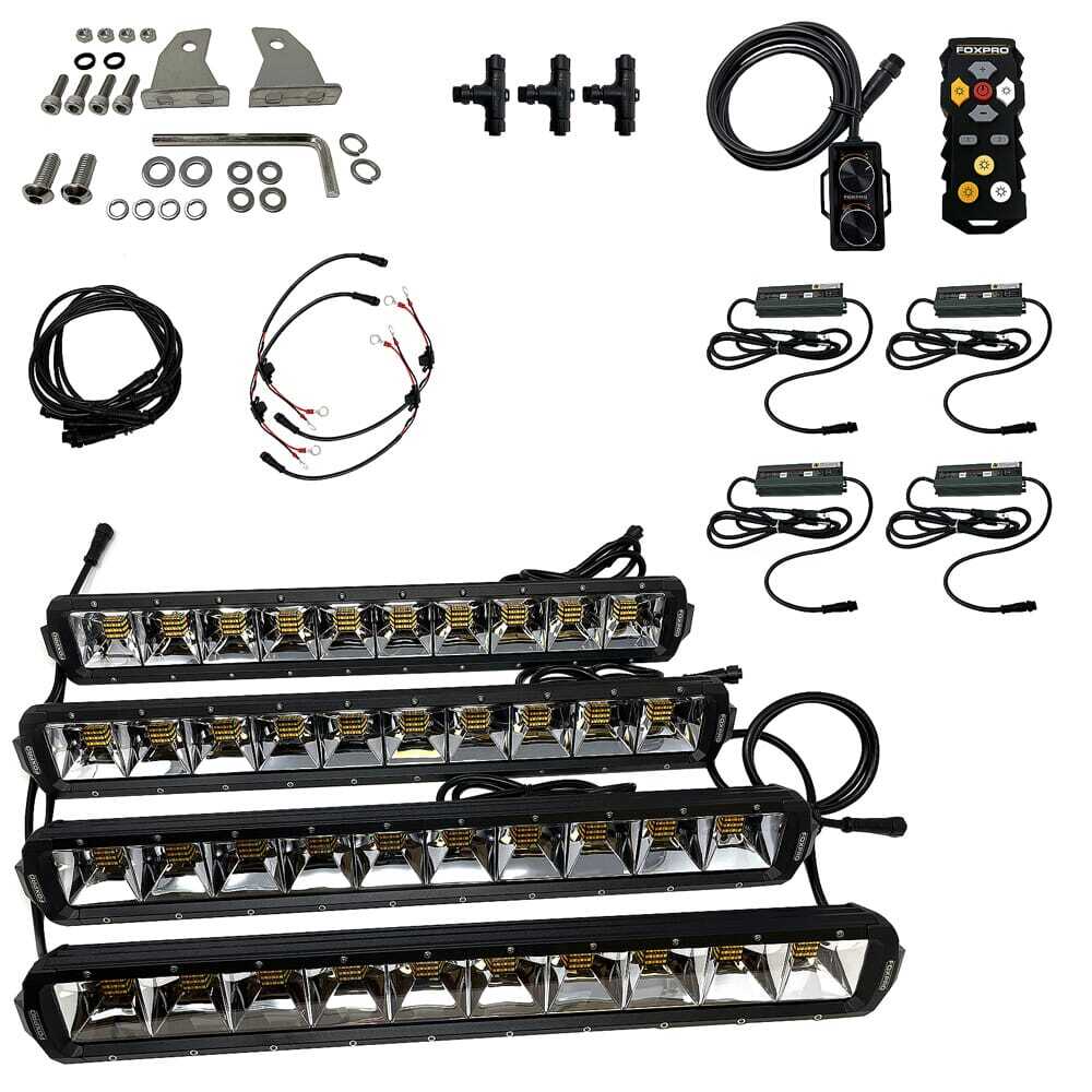 FOXPRO Mudcutter Bow Fishing Light 4 Pack Kit MUDCT4KIT