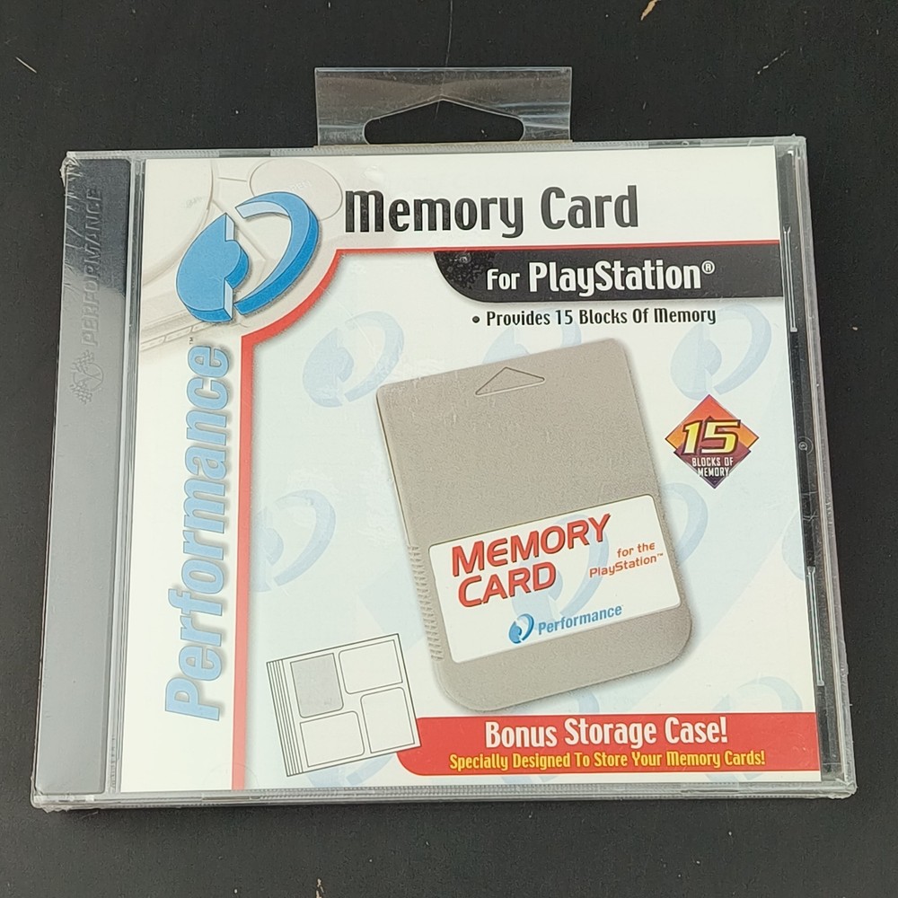 Memory Card PS1 with Storage Case New Sealed