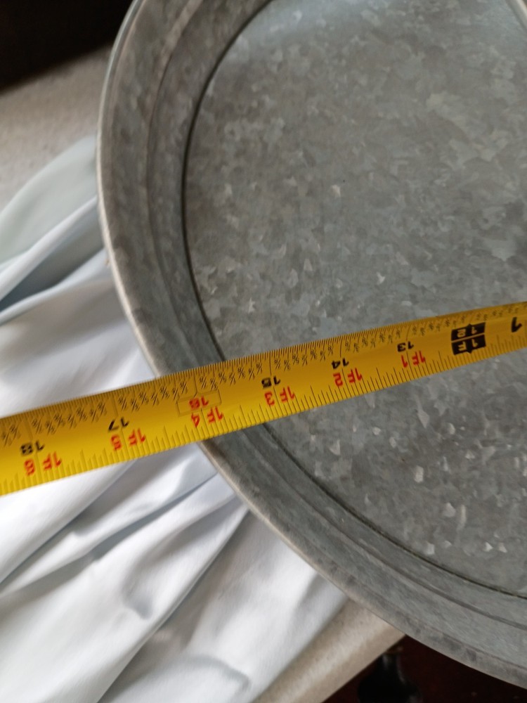 3-Tier Galvanized Catering Serving Tray Decor