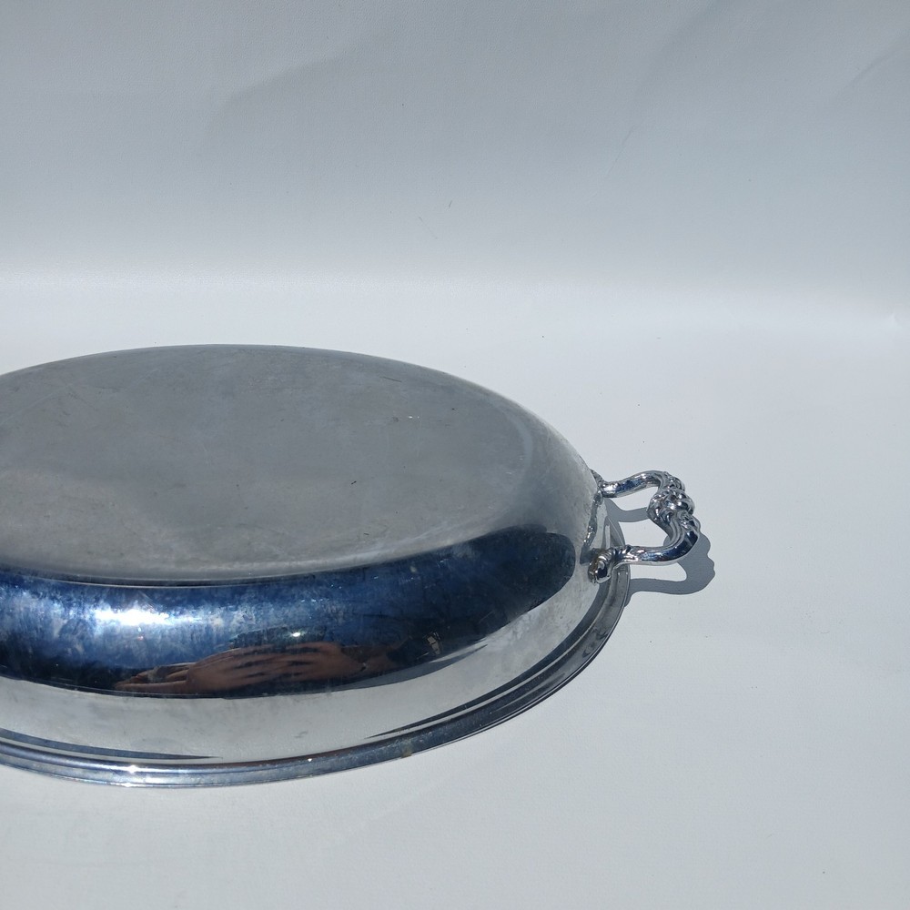 Vintage Small silver-plated oval serving dish