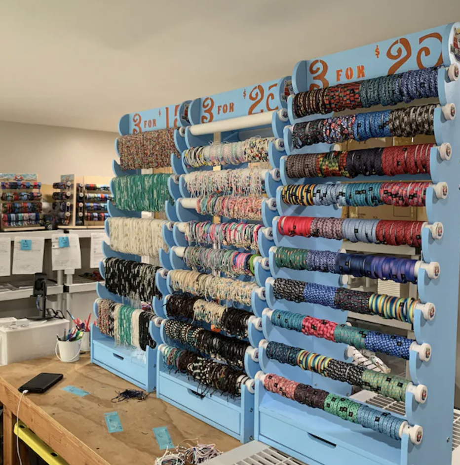 Giant 10 Tier Dark Wood Bracelet & Bangles Display Stand Holder +Free Shipping