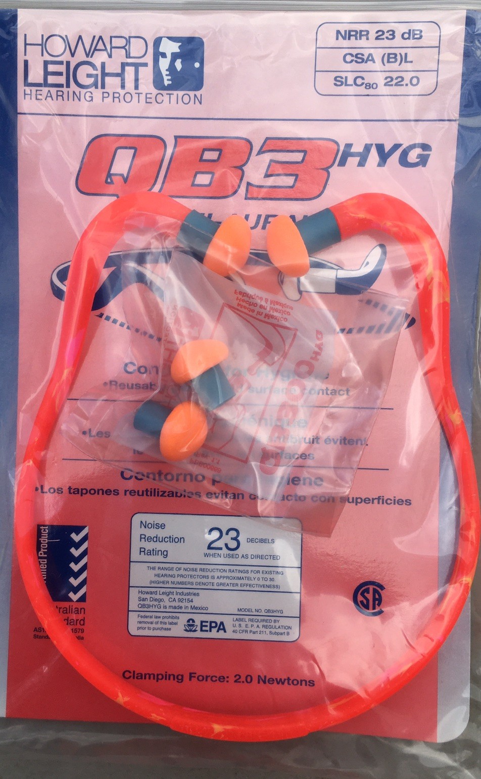 Honeywell HOWARD LEIGHT QB3HYG SEMI-AURAL Headband Earplug 23 Decibel Earplugs