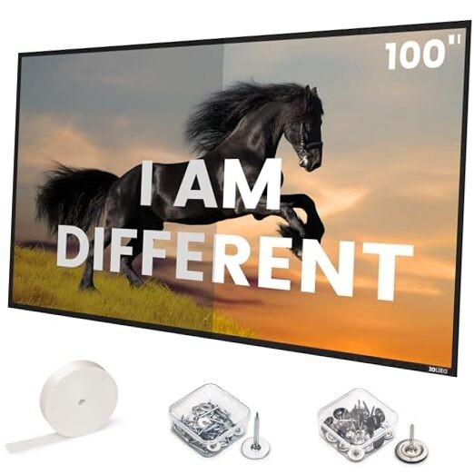 ALR Projector Screen for Standard Throw- Wall Mounted - TGL-100-A High