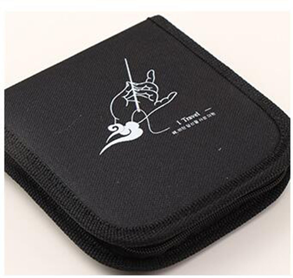 Black Mini Sewing Kit Case Set Portable Thread Threader Needle Kit New