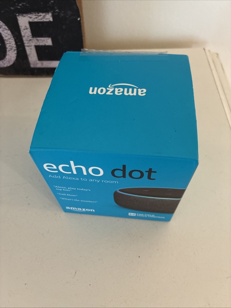 Amazon Echo Dot 3rd Generation Smart Speaker Alex Charcoal Brand New Open Box