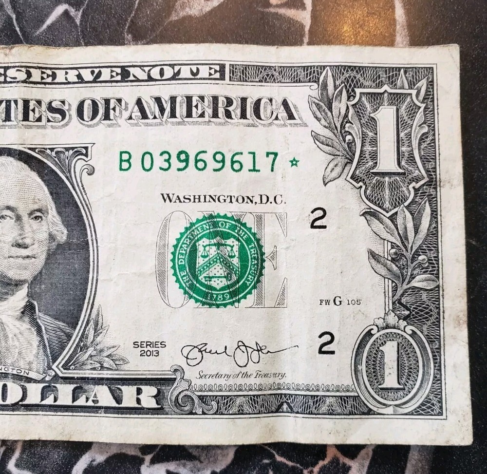 2013 B Star Note Duplicate Error Fancy Serial Number! Let's Match! 🍐