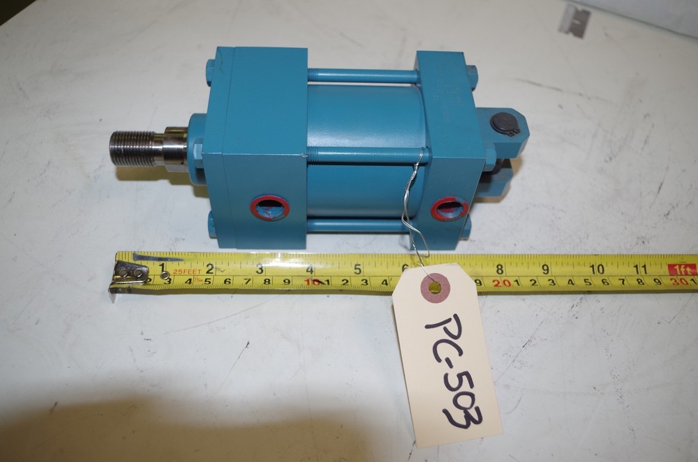 VICKERS PNEUMATIC CYLINDER  # TE10EAGA1AA01000  STROKE:1"   2.5/ 1X1 CODE-PC-503