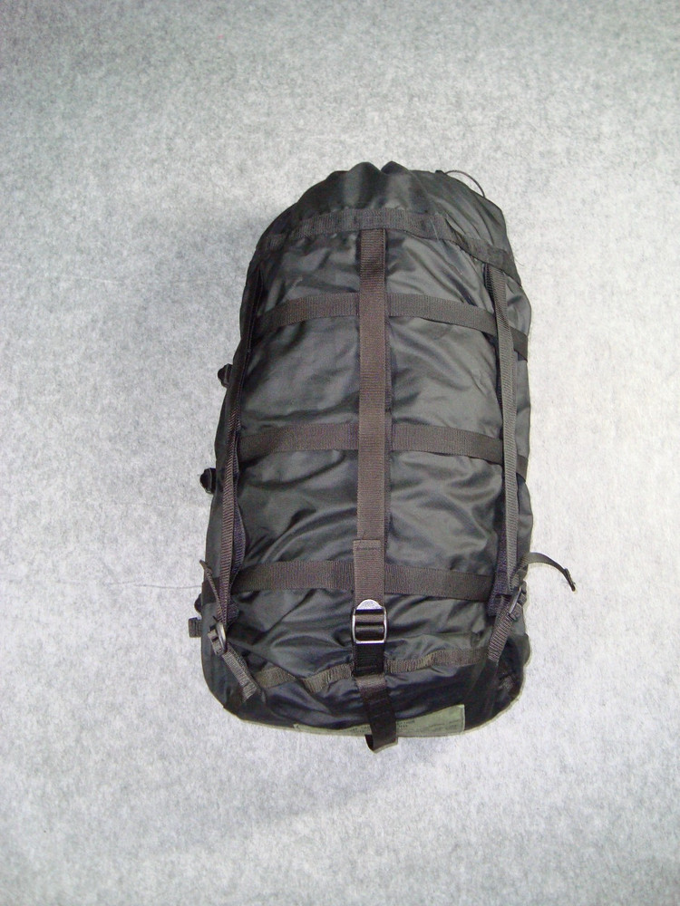 USGI Military Compression Stuff Sack Black 9 Strap Modular Sleep System MSS Bag