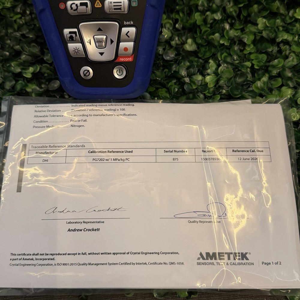 RTD100-3KPSI Crystal nVision Reference Recorder