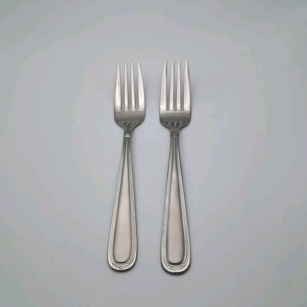 Oneida Garranza Salad Fork 2 Piece Set Stainless Satin Flatware