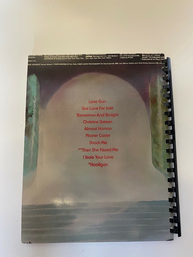 KISS LOVE GUN VINTAGE RARE NOTEBOOK MINT NEW