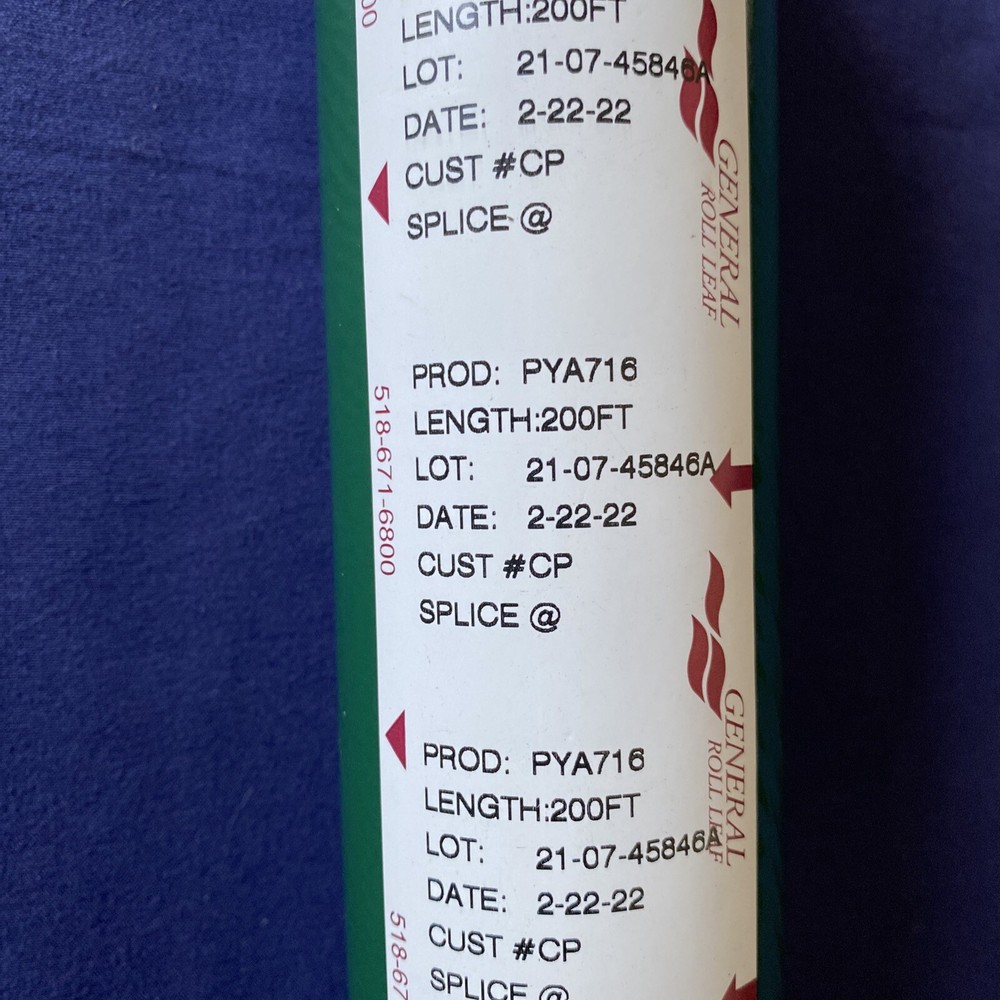 GENERAL ROLL LEAF, PROD: PYA716 / LENGTH: 200FT - GREEN