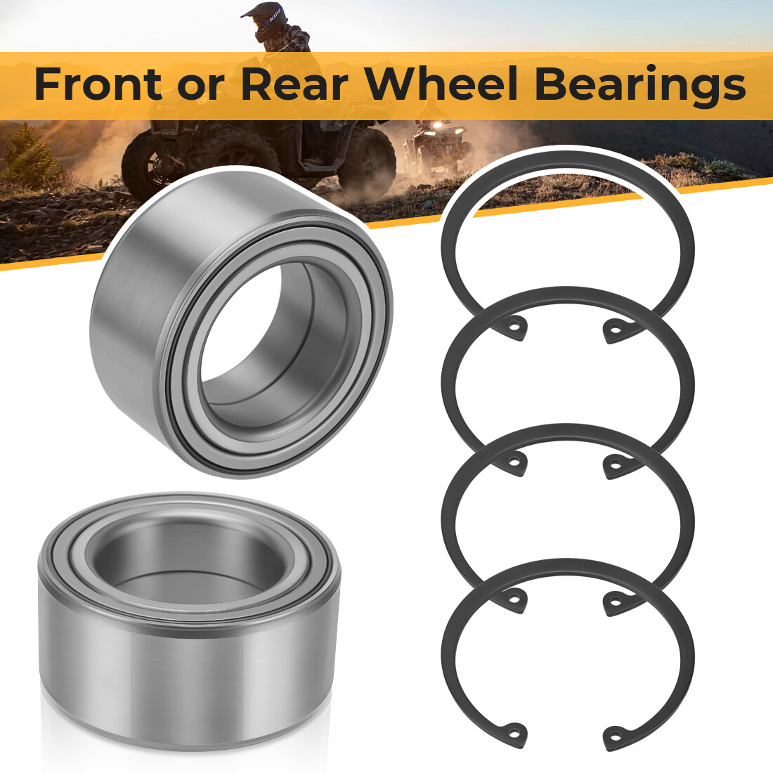 Front or Rear Wheel Bearings Heavy Duty for Polaris Sportsman 550 850 1000 09-22