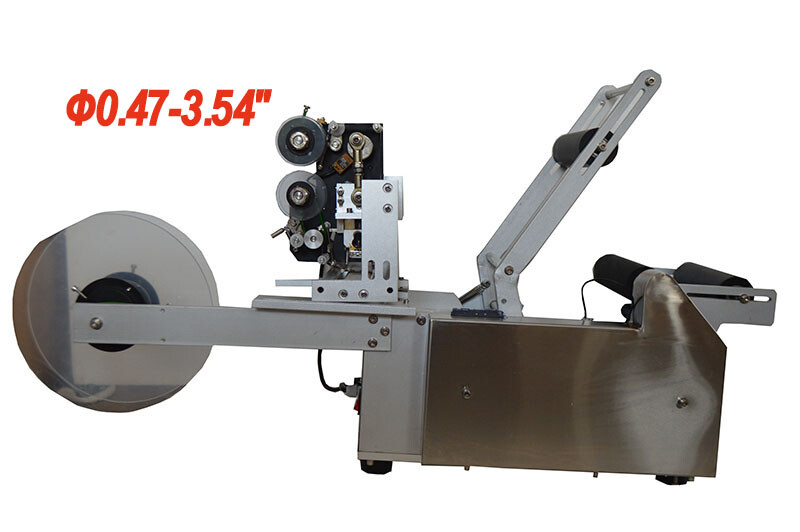 Semi-automatic Round Bottle Labeling Machine w/ Code Printer in USA 160830