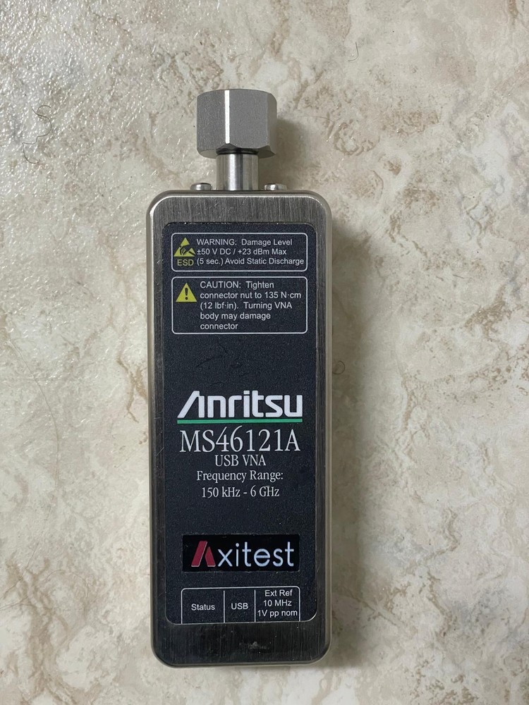 Anritsu 1-PORT USB ShockLine Network Analyzer MS46121A,Opt006, 6GHz,