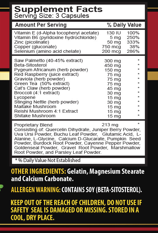 prostate supplement-PROSTATE SUPPORT Advanced Complex-1B- anti-inflammatory