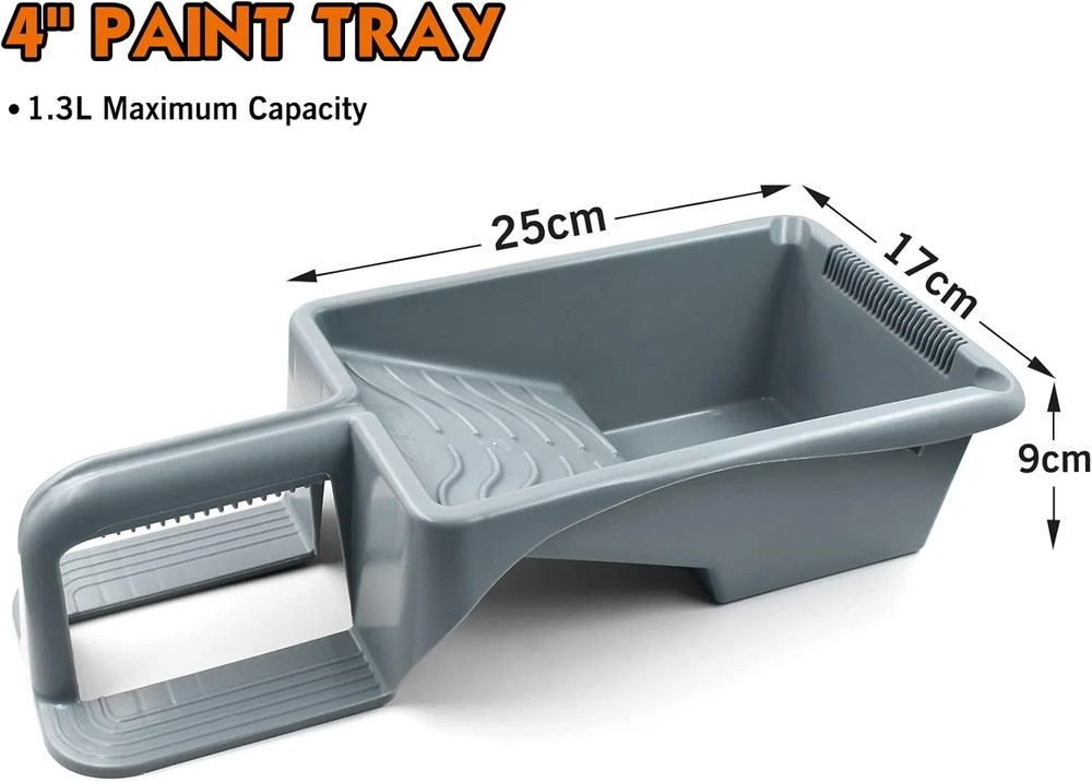 ROLLINGDOG Small Paint Tray with Sturdy Handle