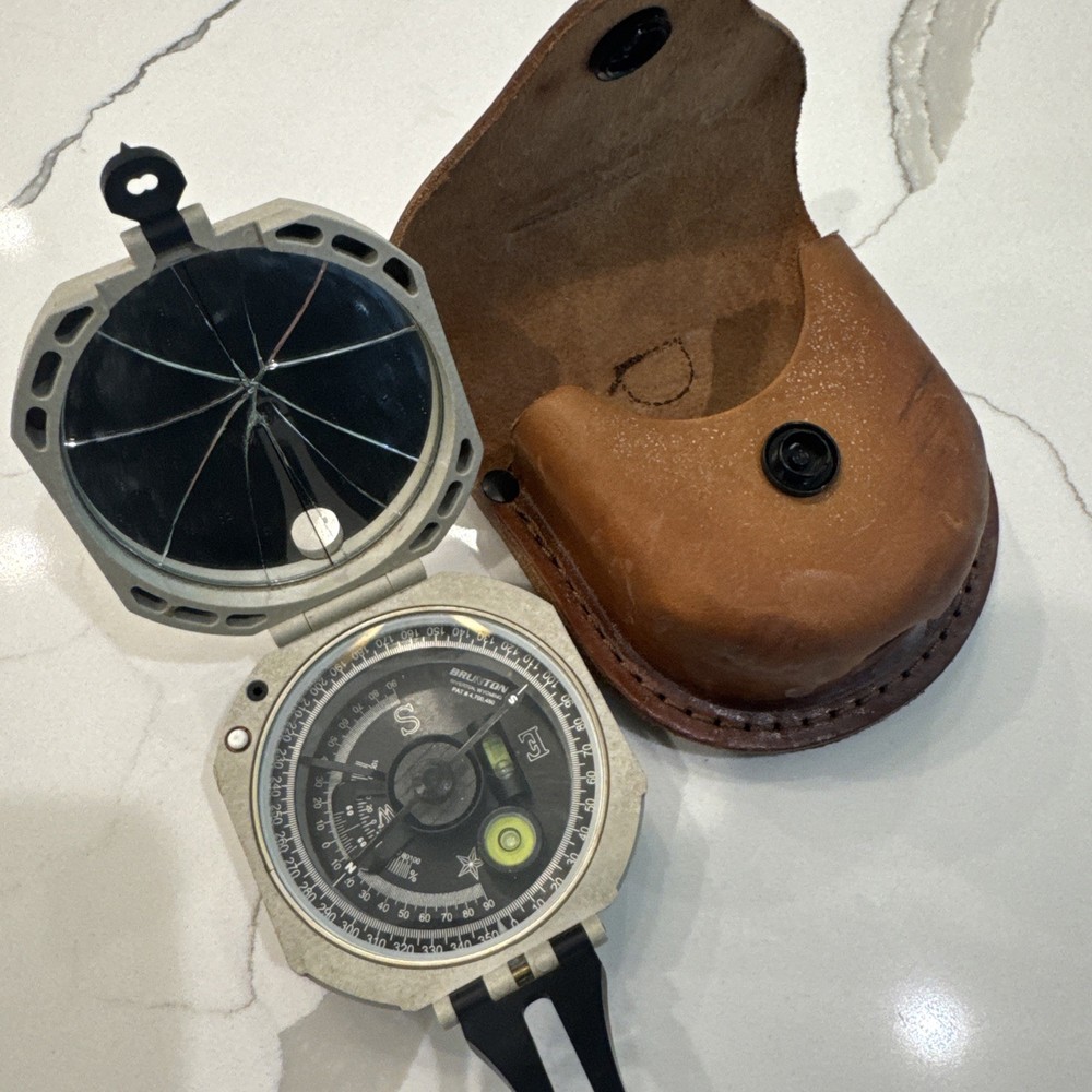 Brunton Compro Pocket Transit Compass with Leather Case