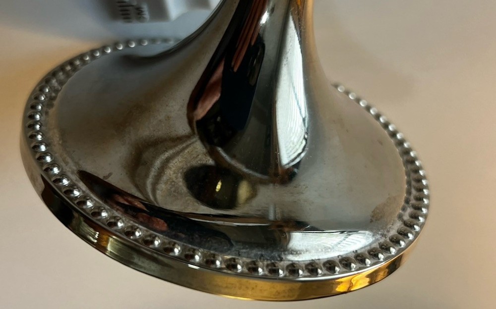 Pair Of 3" Three Inch Silver Plate Candle Holders - Unbranded