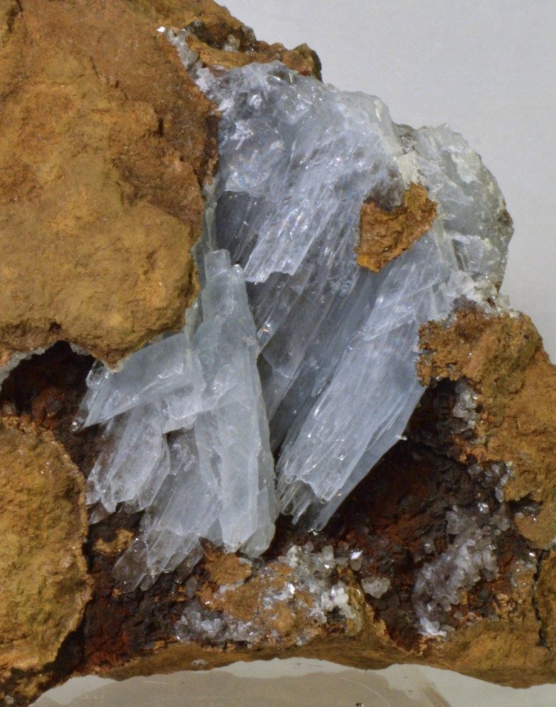 #2517 Large Blue Barite in matrix - Morocco