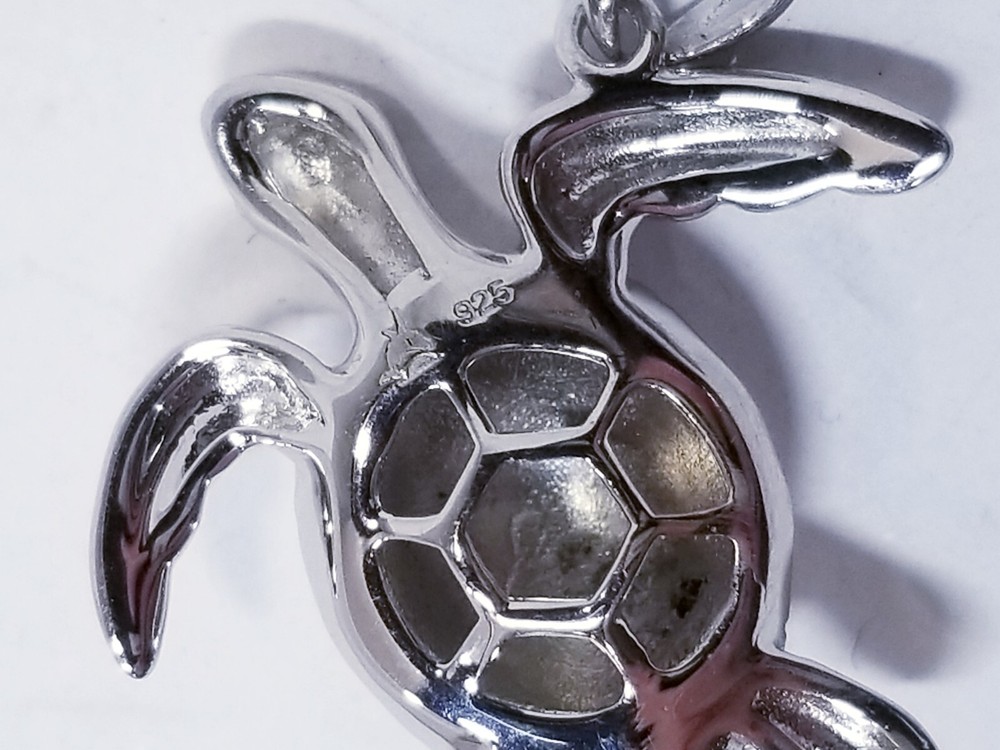 Alamea Sterling Silver Turtle Stud Earrings & Pendant
