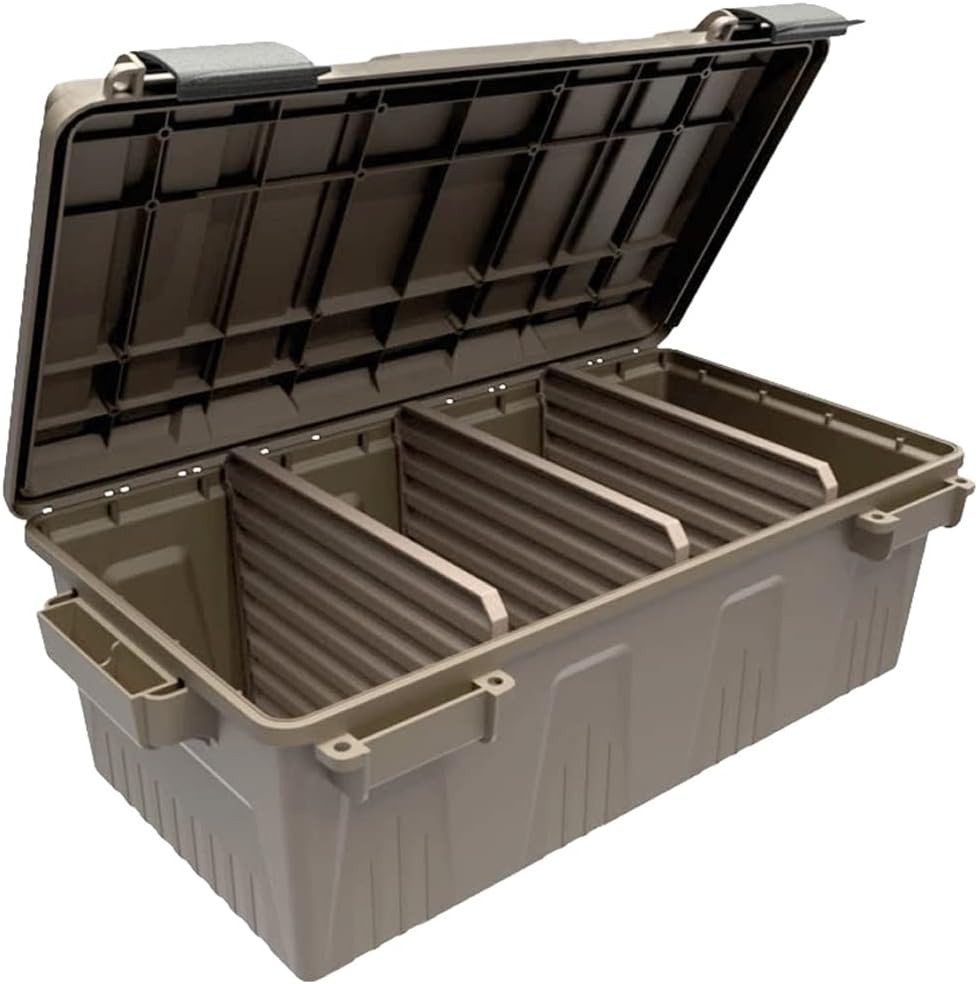 MTM ACDC30, Divided Ammo Crate Utility Box, Water- Resistant, Stackable, Snap La