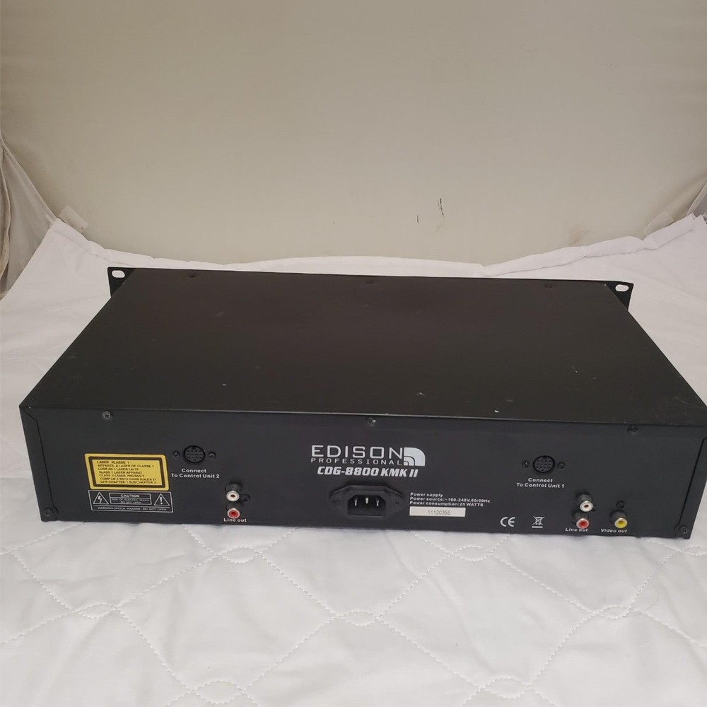 Edison Professional CDG-8800 KMK II Dual CD Player