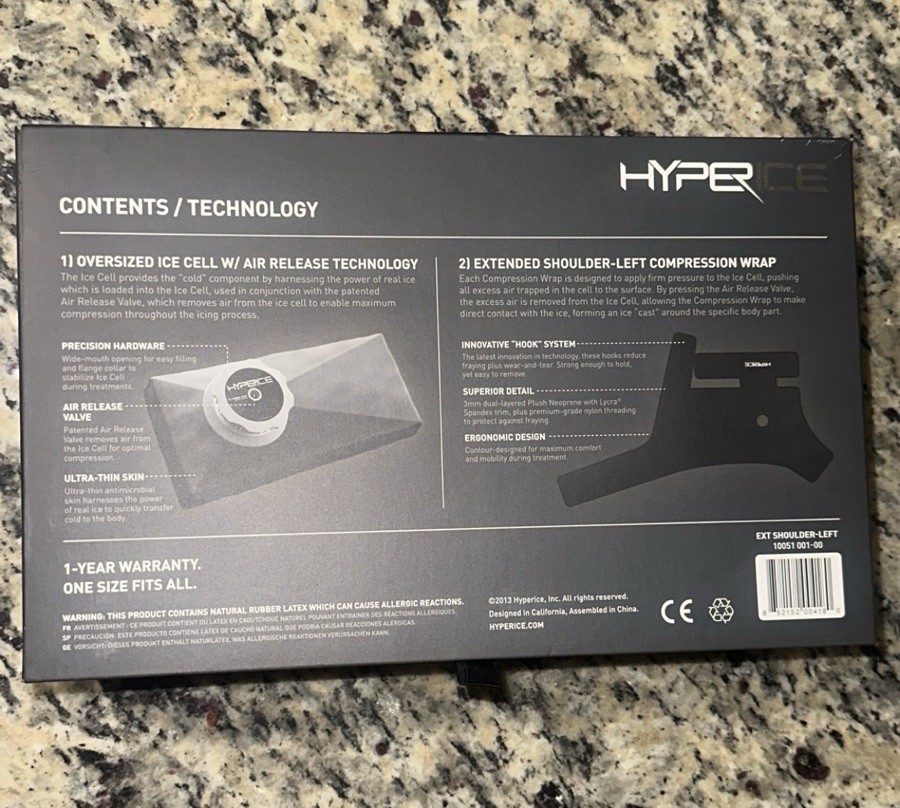 Hyperice Ice Compression Device Left Shoulder