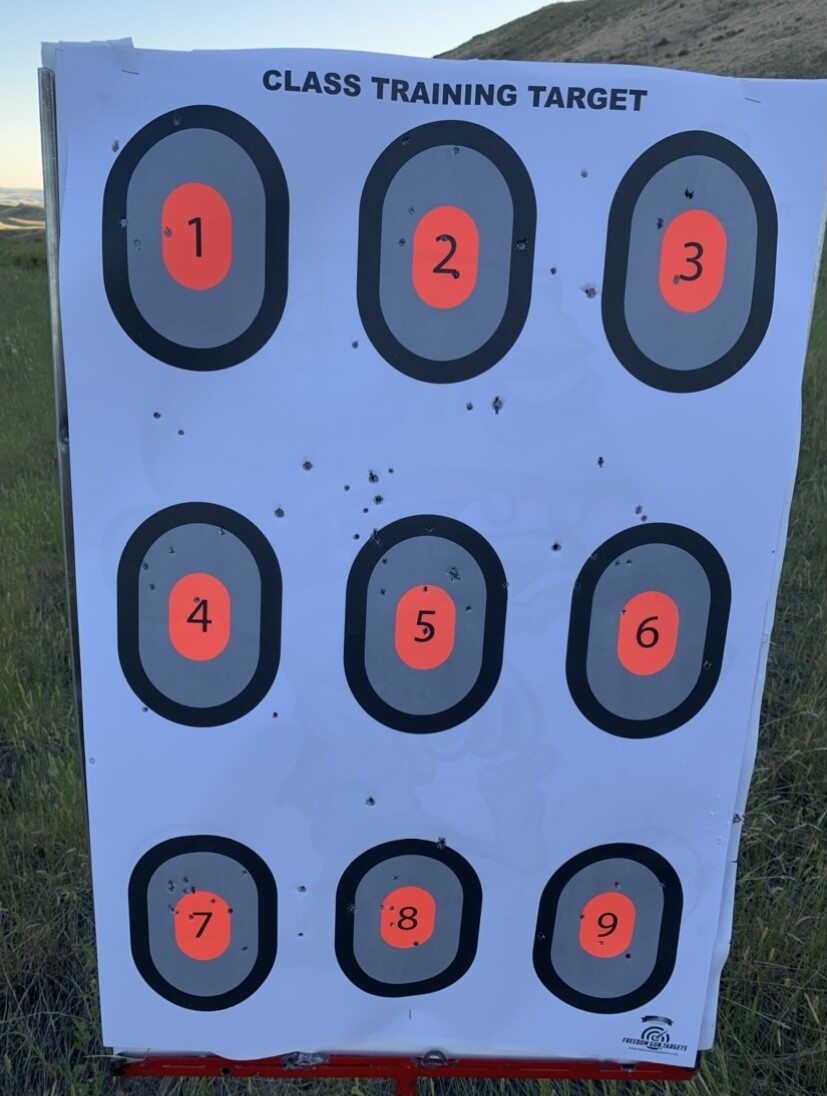 25 Shooting Paper Targets Range Rifle Handguns Pistol Firearms 9 Up Ovals 23x35