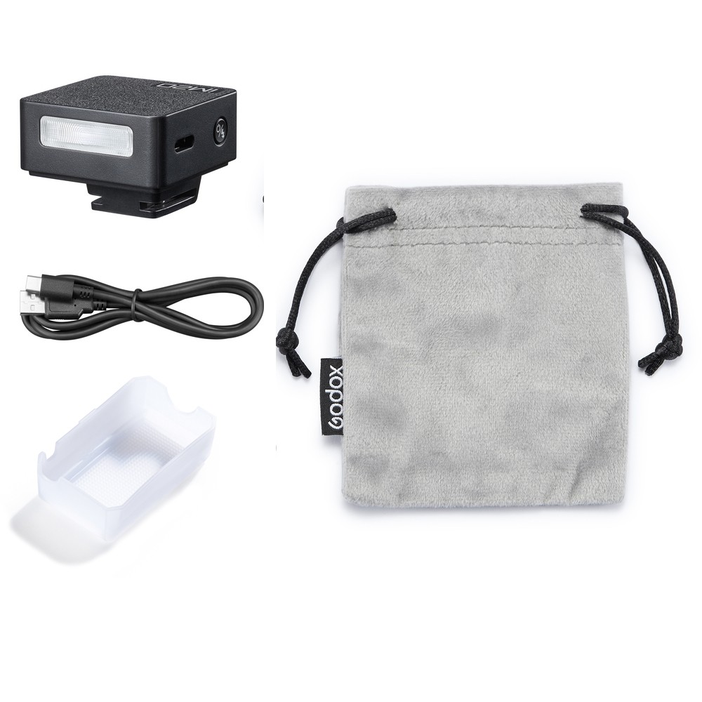 Godox iM20 Mini Camera Flash with Diffuser GN10 USB-C Charging Built-in Battery