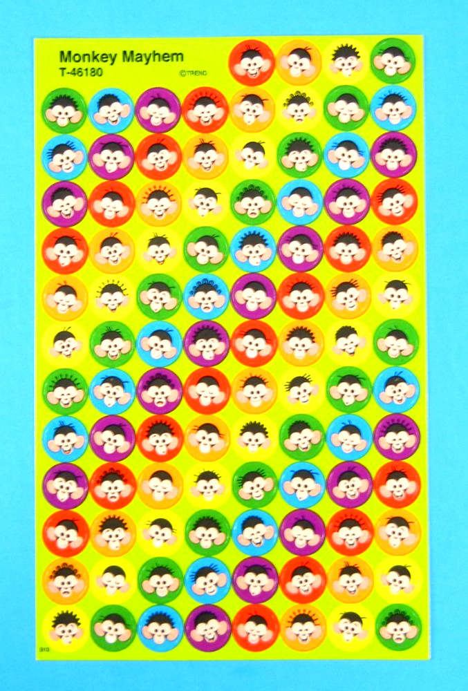 Trend Monkey Mayhem Sticker Sheet