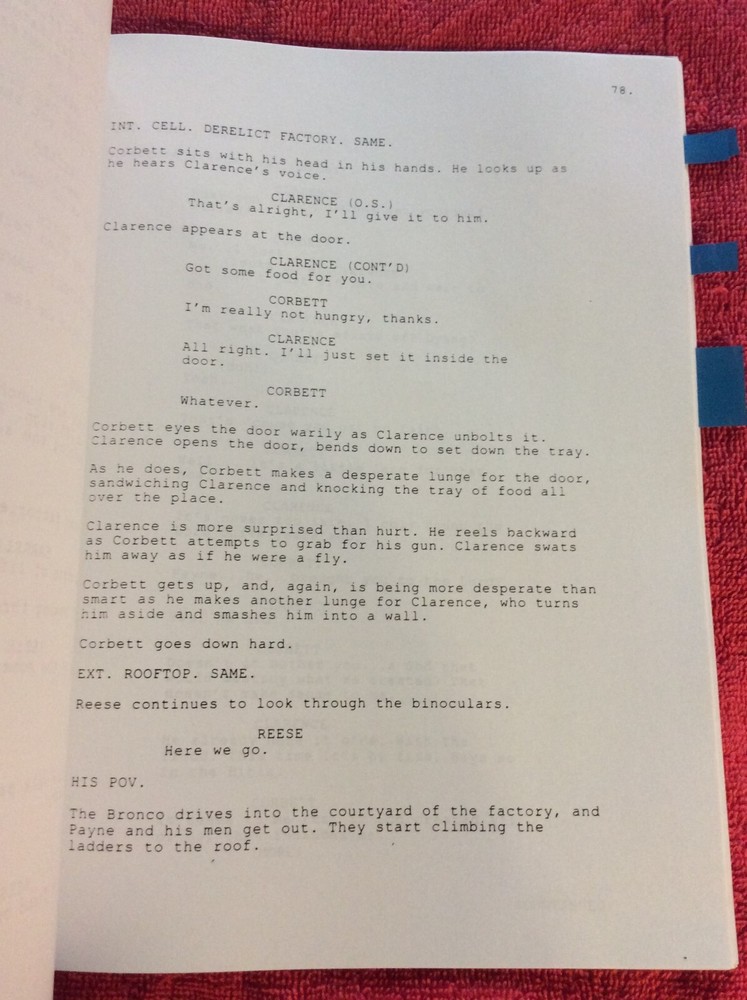 ORIGINAL SCRIPT JUDGEMENT DAY ICE-T COOLIO MARIO VAN PEEBLES WILLIAM CARSON