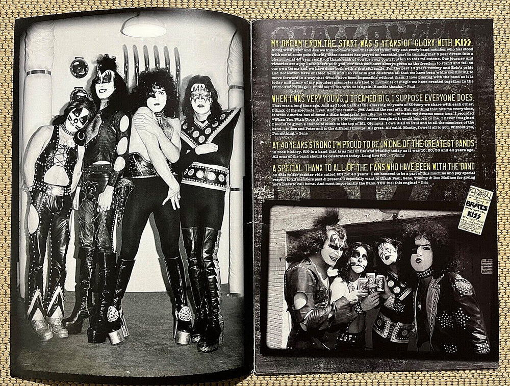 KISS Monster MonsterTour 2013 Tour book Program Kruise Ad Discography Demon Gene